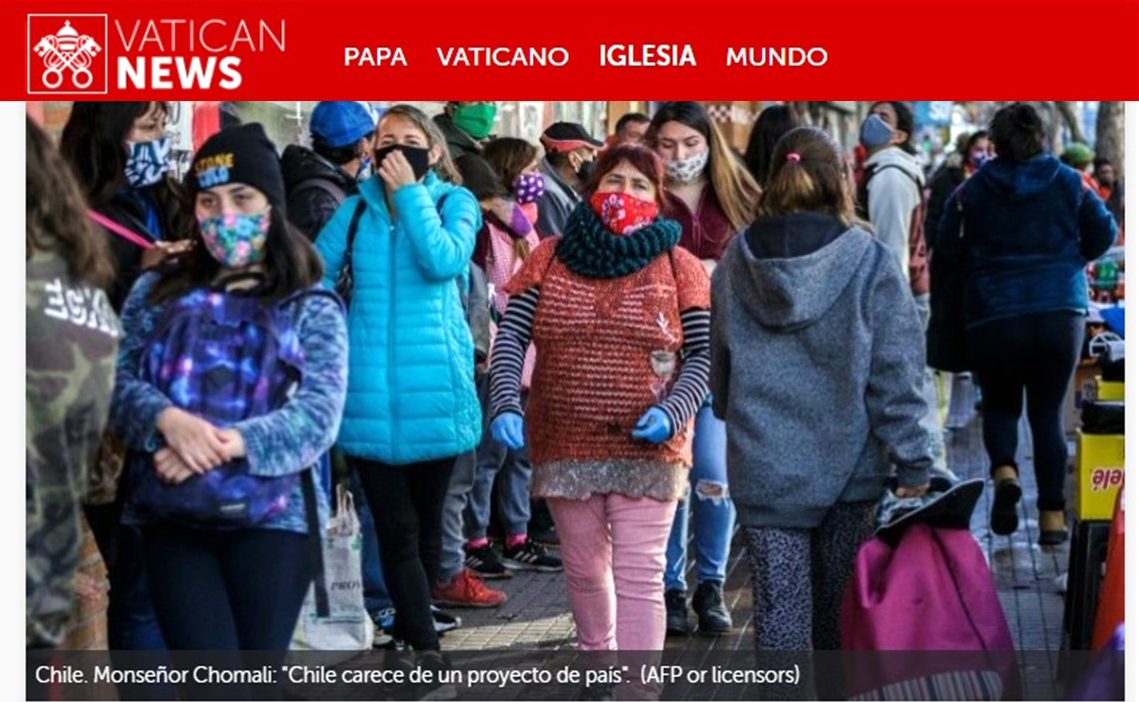 Vatican News reseña entrevista a Monseñor Chomali en Diario El Sur