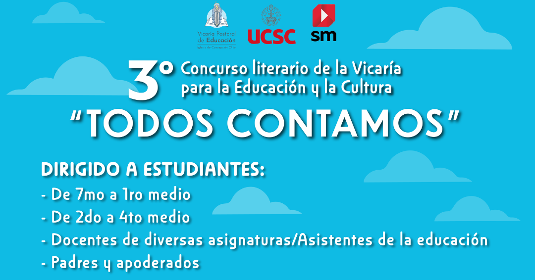 Viceduc te invita a participar en el 3° concurso literario de relatos: “TODOS CONTAMOS”